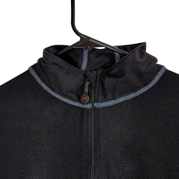 Terramar 1/4 Zip Pullover L Women Thermawool Base Layer Black Thumb Hole Wicking - Picture 8 of 13